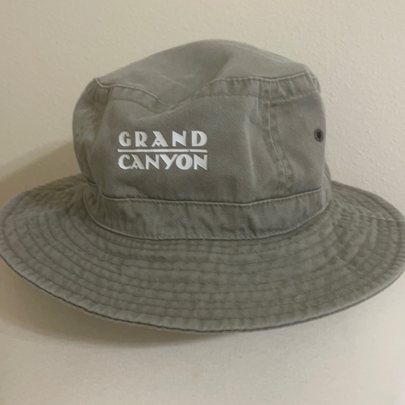 VINTAGE Grand Canyon Canvas Olive Green Bucket Hat - Picture 3 of 8